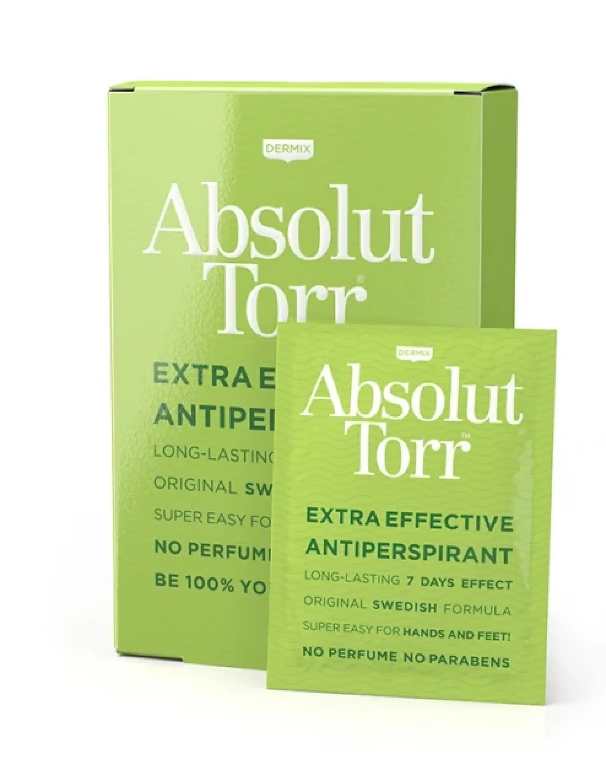 ABSOLUT TORR - TOSI KUIVA ANTIPERSPIRANTTI PYYHE 10 KPL