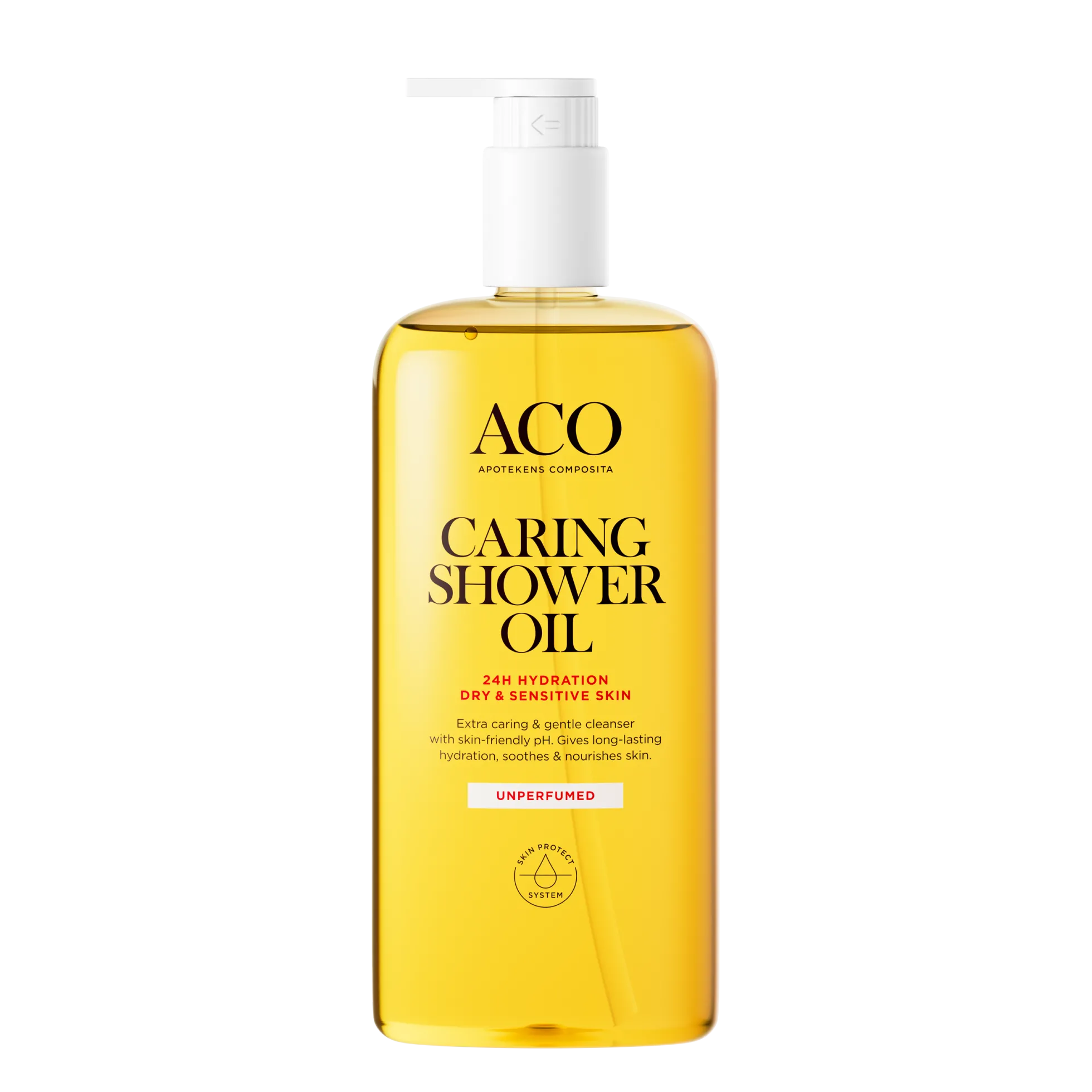 ACO Body Caring Shower Oil -suihkuöljy -hajusteeton