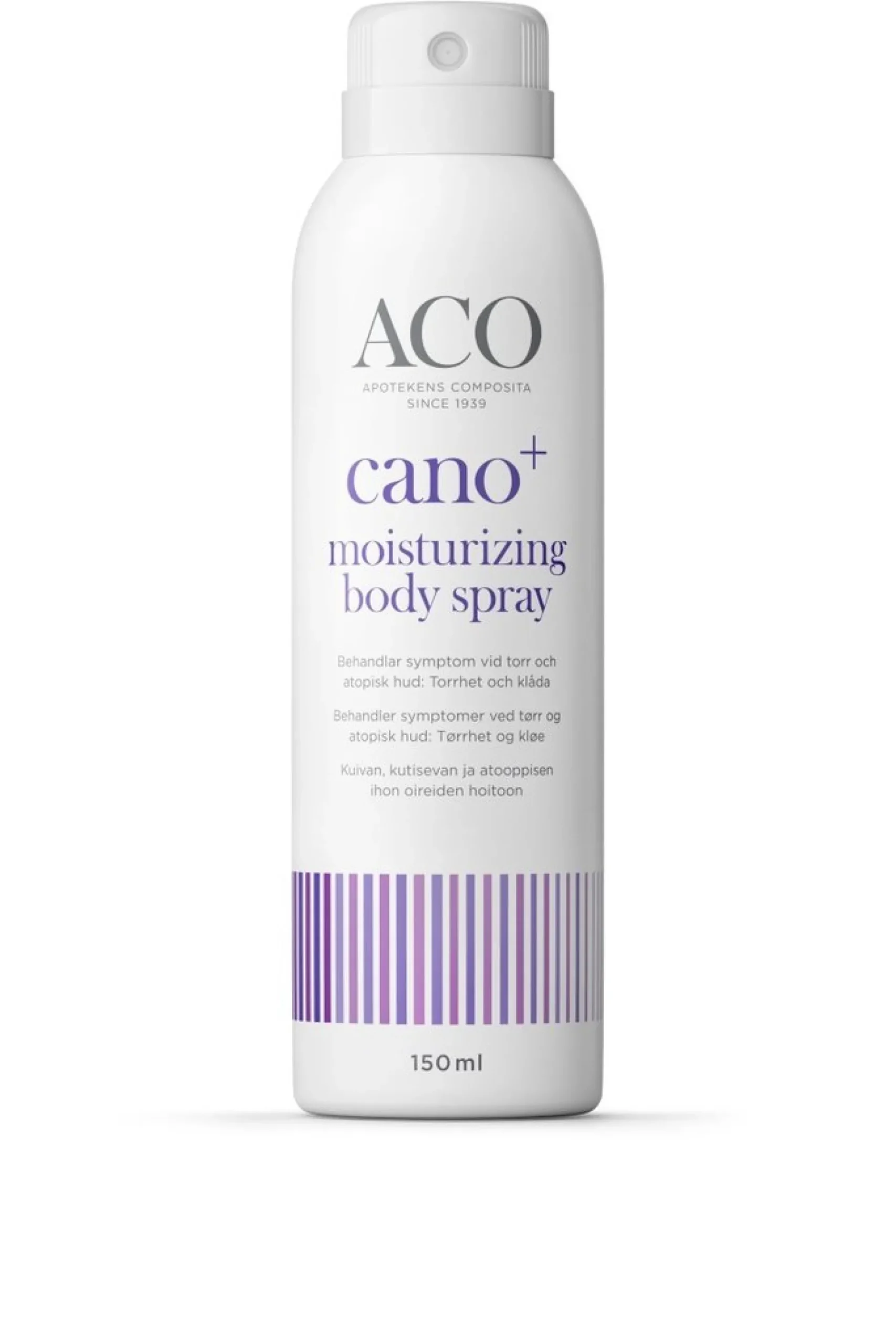ACO Cano+ Moisturizing Body Spray kosteuttava vartalosuihke 150 ml