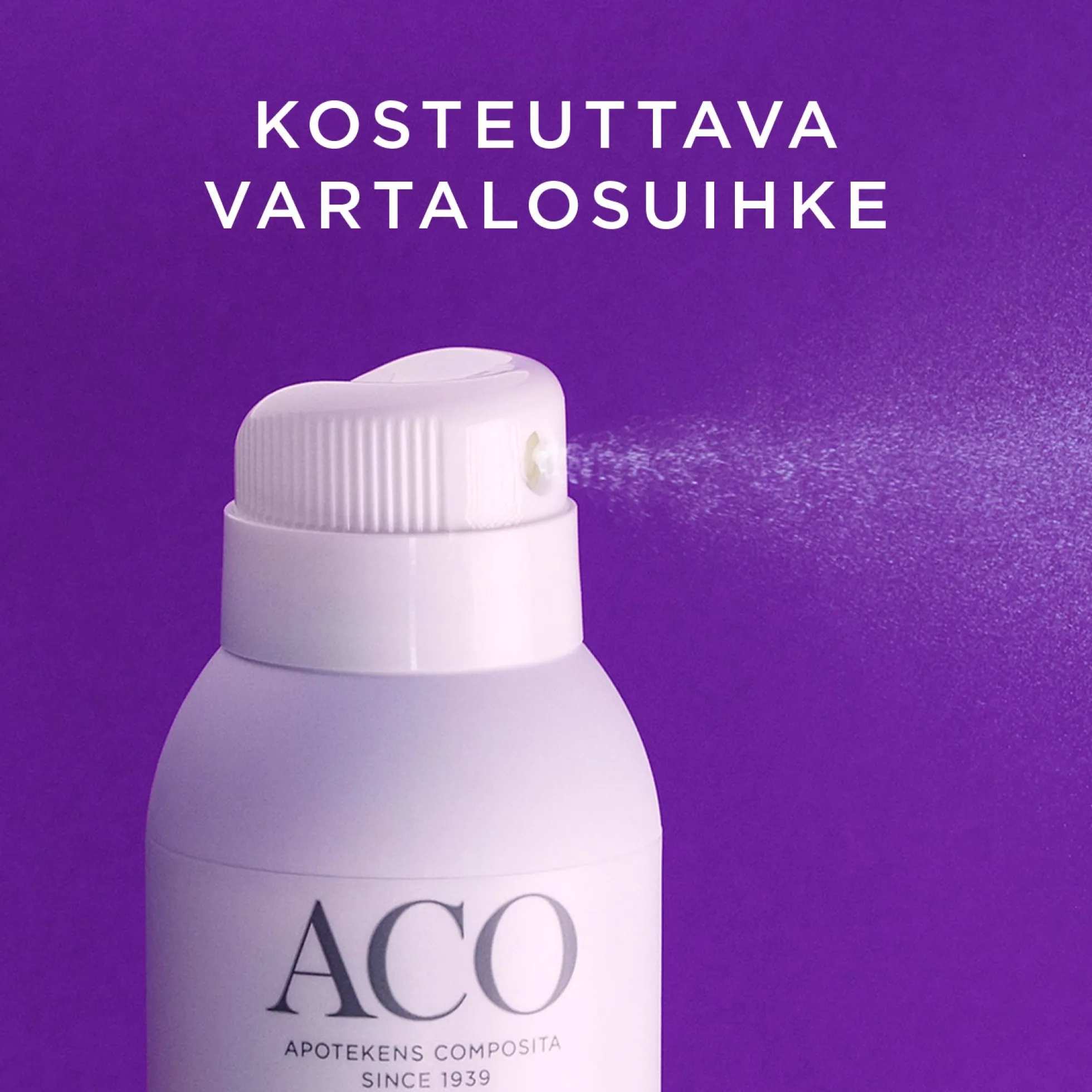 ACO Cano+ Moisturizing Body Spray kosteuttava vartalosuihke 150 ml