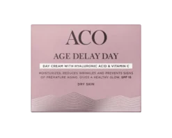 ACO Face Age Delay Day Cream Dry Skin SPF15 päivävoide kuivalle iholle ikääntymisen merkkeihin