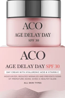 ACO Face Age Delay Day Cream SPF30 päivävoide UV-suojalla ikääntymisen merkkeihin 50 ml