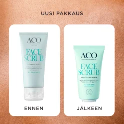 ACO Face DC Exfoliating Gentle Scrub hellävarainen kuorintavoide kasvoille 50 ml hajusteeton