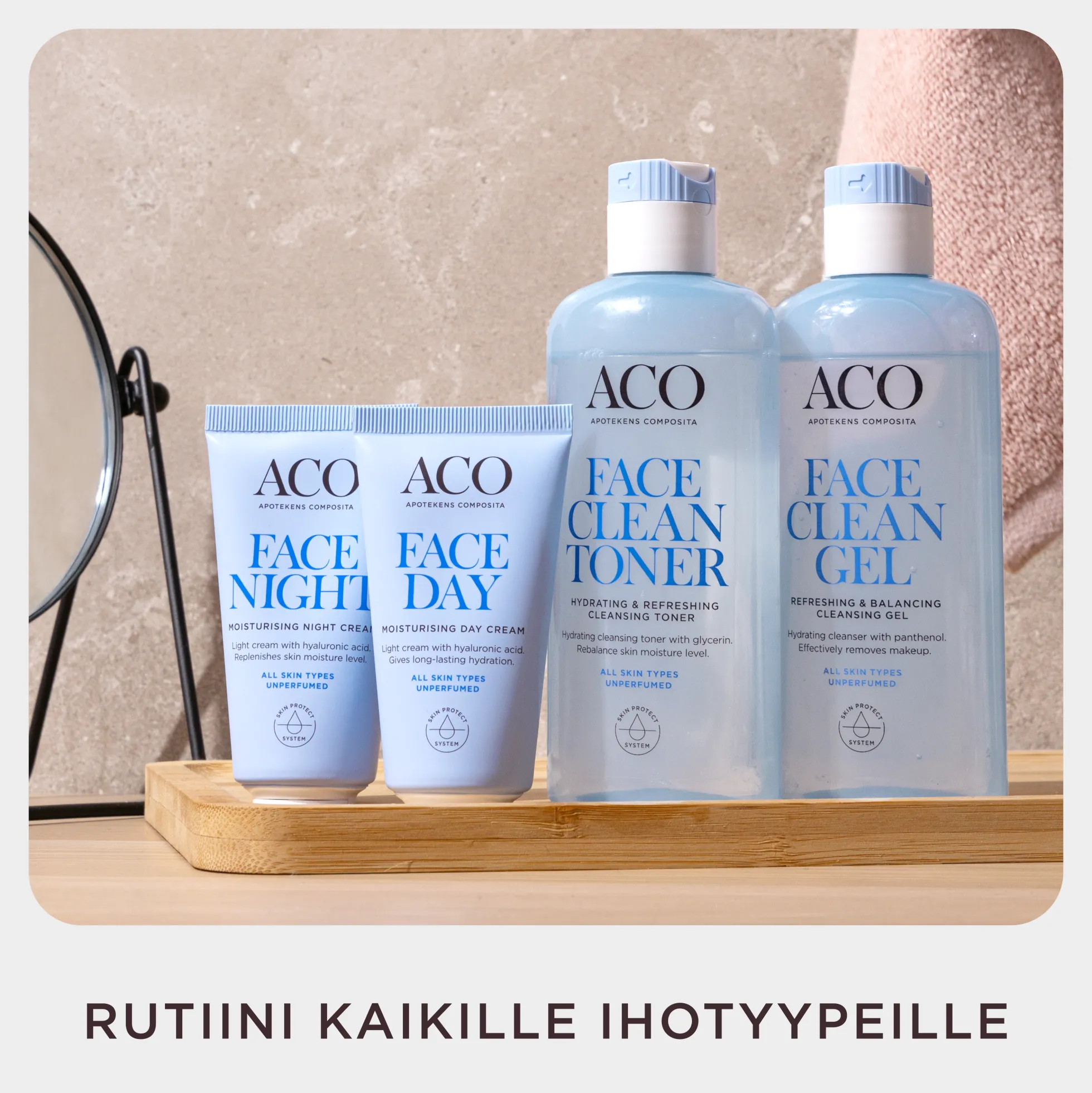 ACO Face DC Hydrating & Refreshing Toner kosteuttava kasvovesi 200 ml hajusteeton