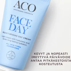 ACO Face DC Moisturising Day Cream kosteuttava päivävoide 50 ml hajusteeton