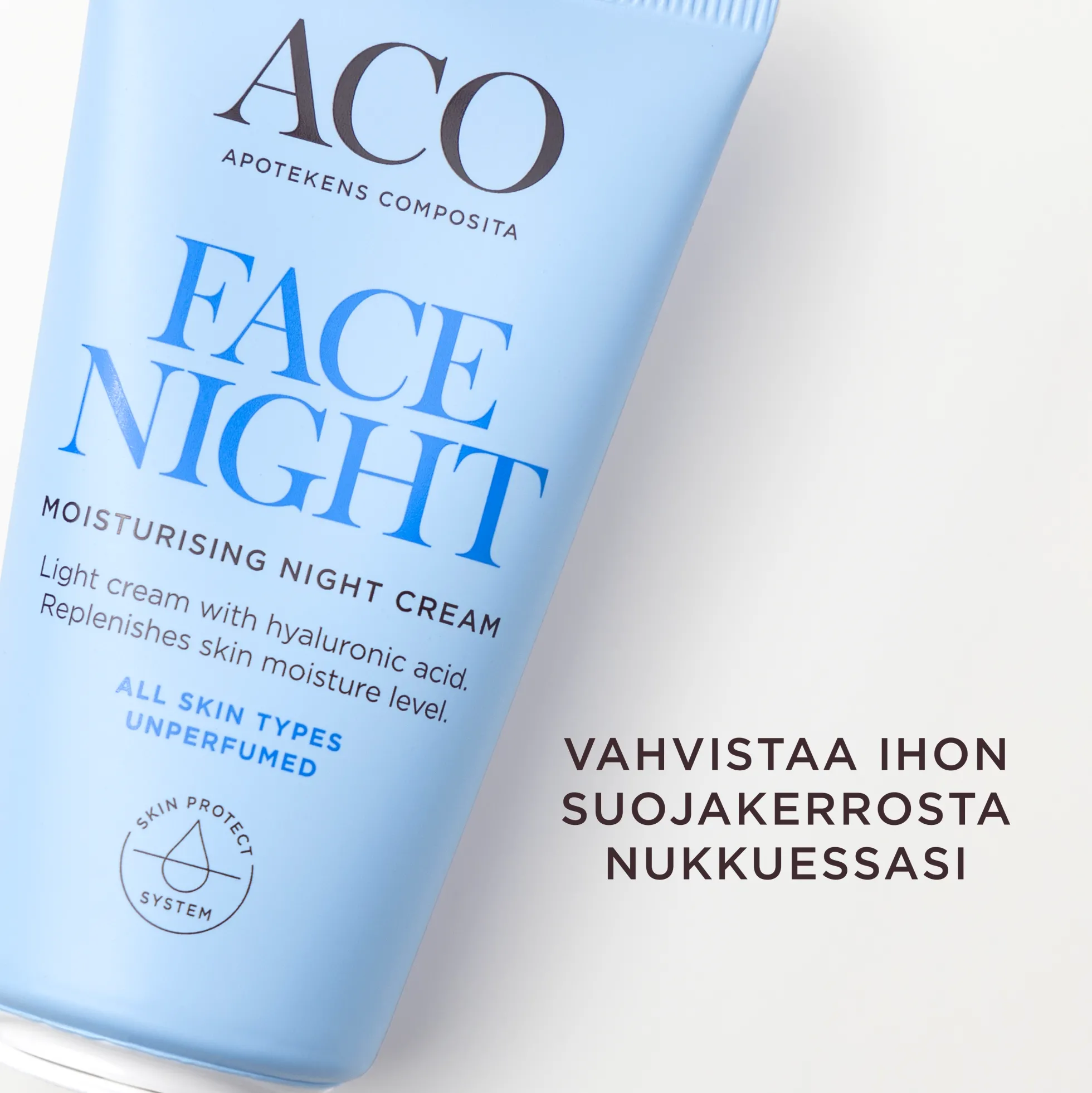 ACO Face DC Moisturising Night Cream kosteuttava yövoide 50 ml hajusteeton