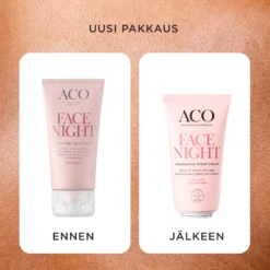 ACO Face DC Nourishing Night Cream ravitseva yövoide kuivalle iholle 50 ml hajusteeton