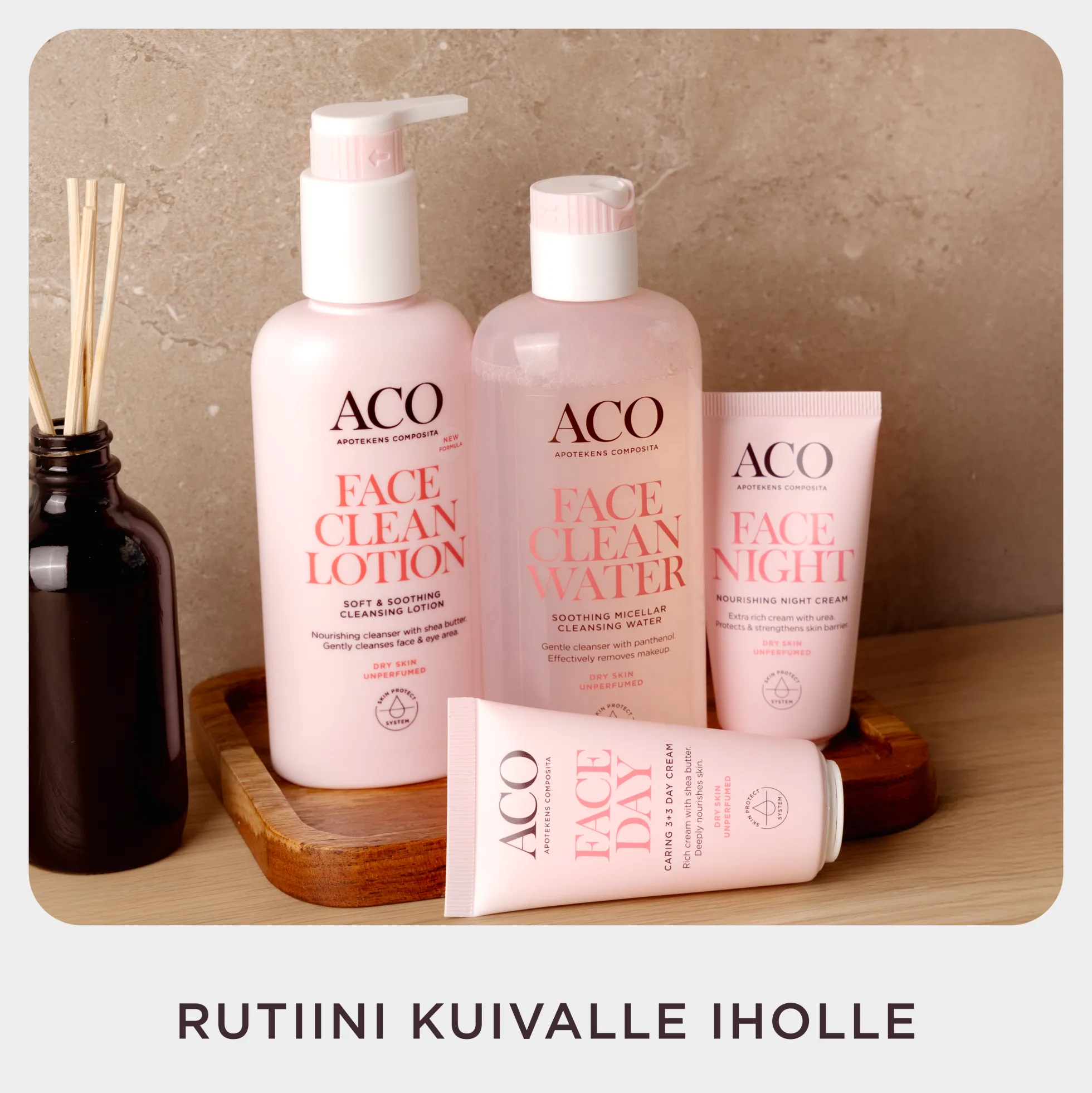 ACO Face DC Nourishing Night Cream ravitseva yövoide kuivalle iholle 50 ml hajusteeton