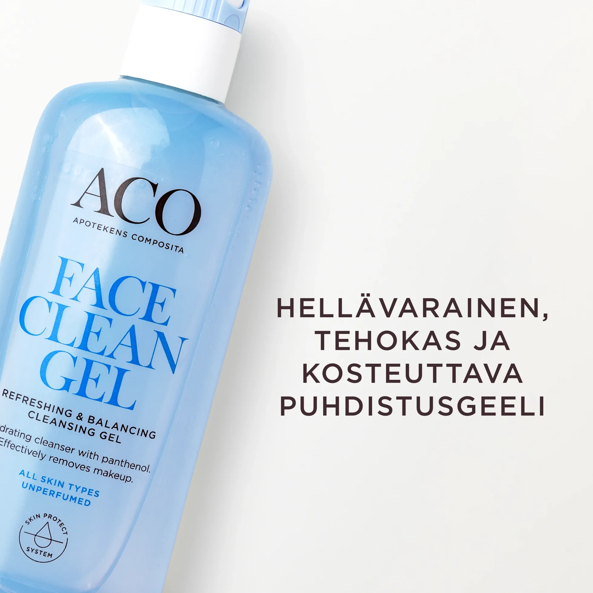 ACO Face DC Refreshing & Balancing Cleansing Gel hellävarainen puhdistusgeeli kasvoille 200 ml hajusteeton