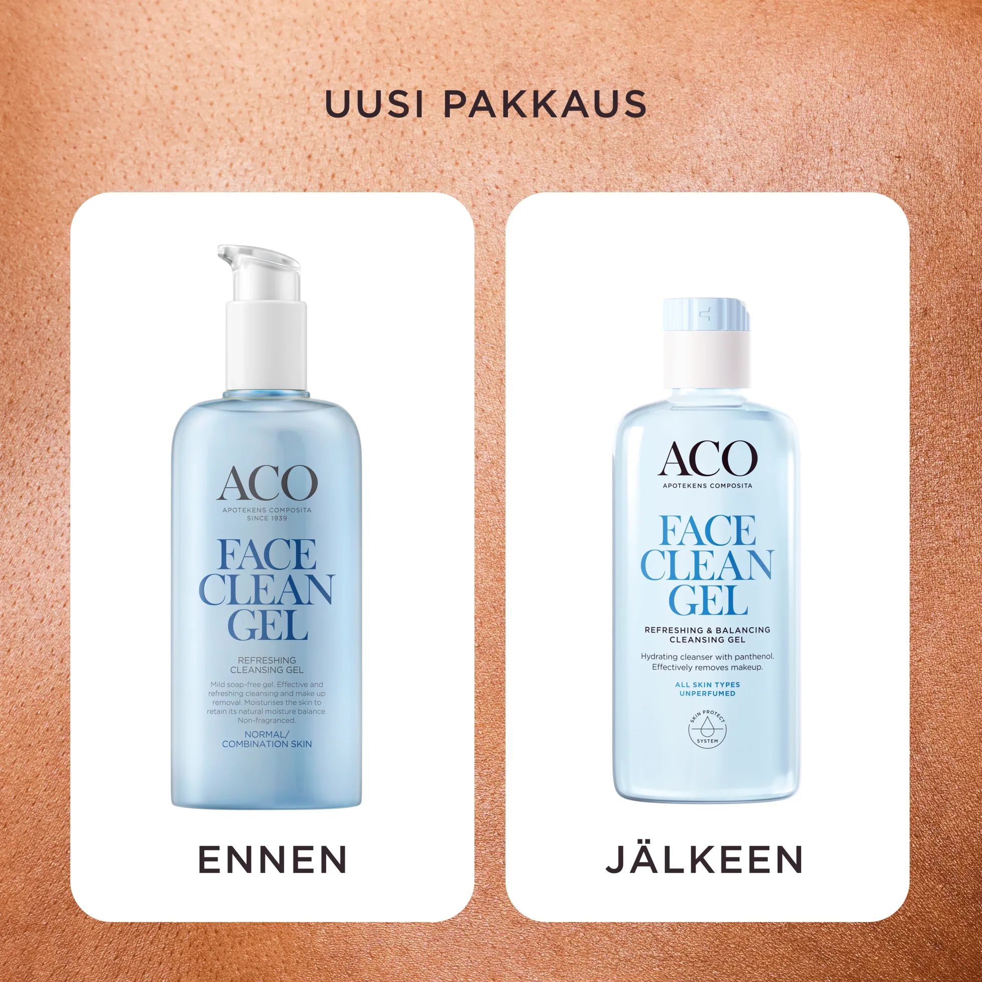 ACO Face DC Refreshing & Balancing Cleansing Gel hellävarainen puhdistusgeeli kasvoille 200 ml hajusteeton