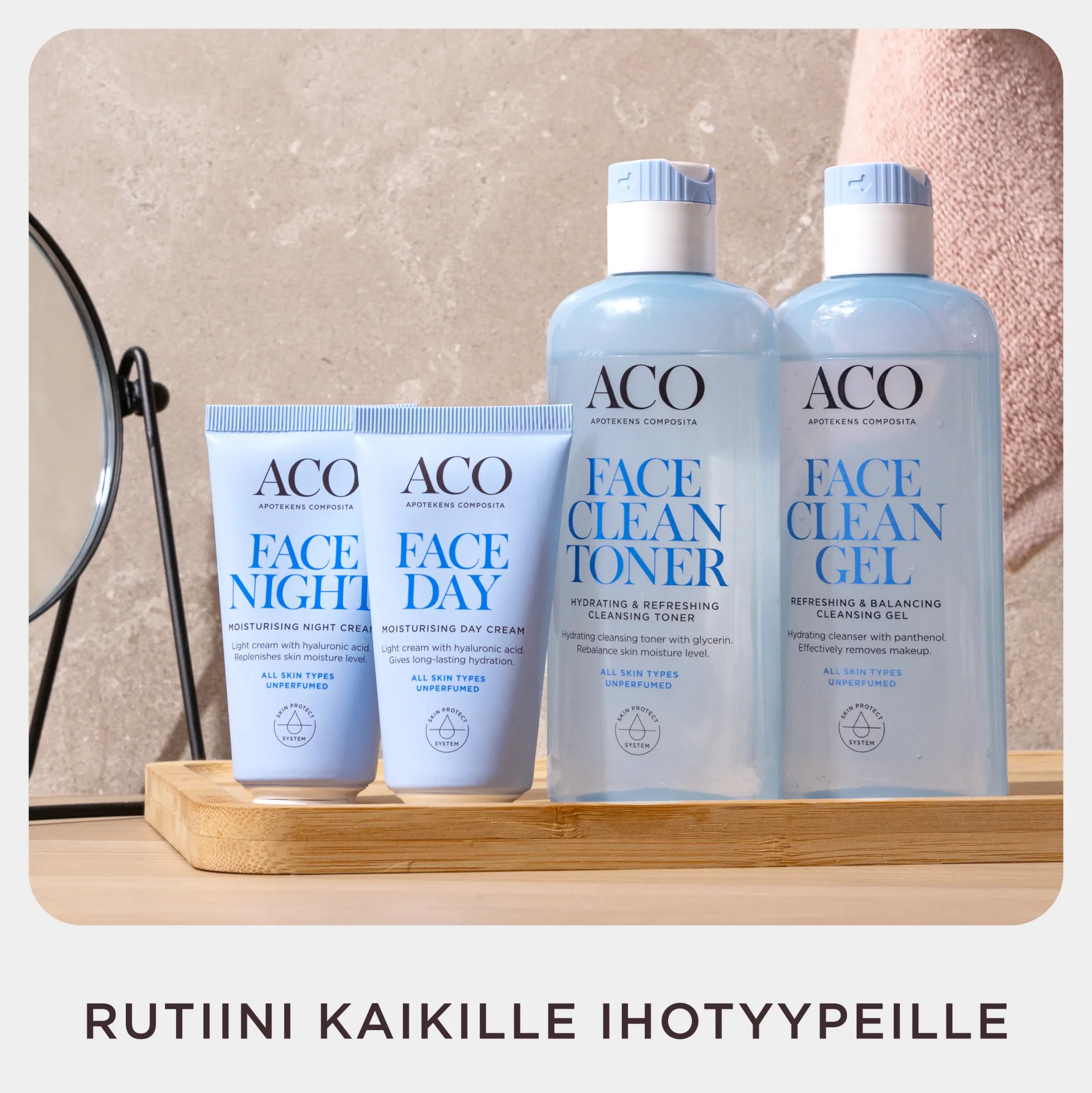 ACO Face DC Refreshing & Balancing Cleansing Gel hellävarainen puhdistusgeeli kasvoille 200 ml hajusteeton