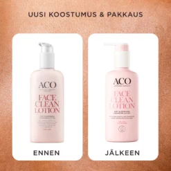 ACO Face DC Soft & Soothing Cleansing Lotion hellävarainen puhdistusemulsio 200 ml hajusteeton