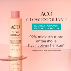 ACO Face Glow Exfoliant Toner hehkua antava kuoriva hoitovesi 150 ml