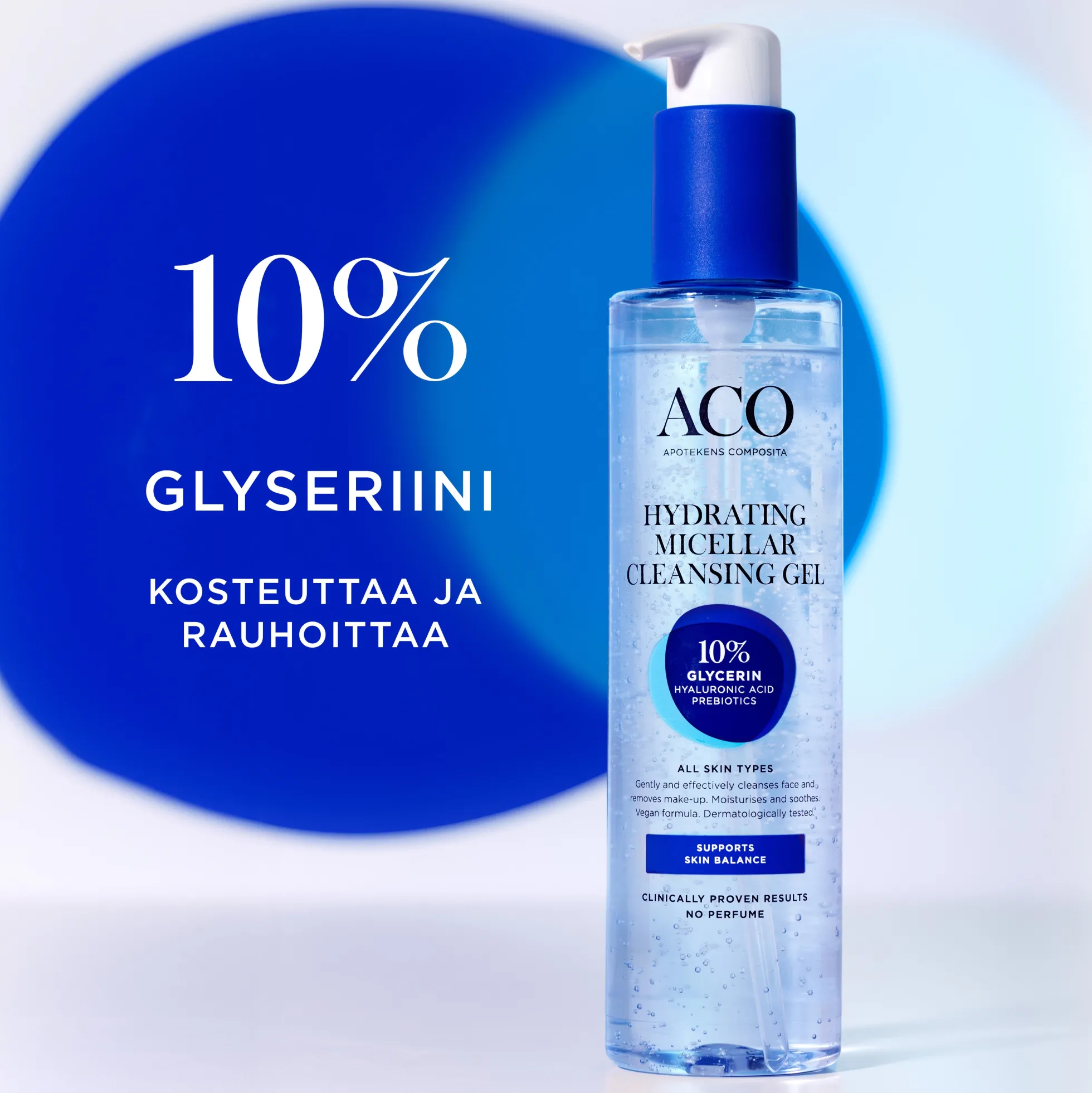 ACO Face Hydrating Micellar Cleansing Gel puhdistusgeeli herkälle iholle 200 ml