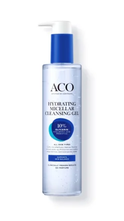 ACO Face Hydrating Micellar Cleansing Gel puhdistusgeeli herkälle iholle 200 ml