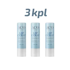 ACO FACE LIP CERAT 4,6 g pehmentävä huulivoide - säästöpakkaus 3kpl