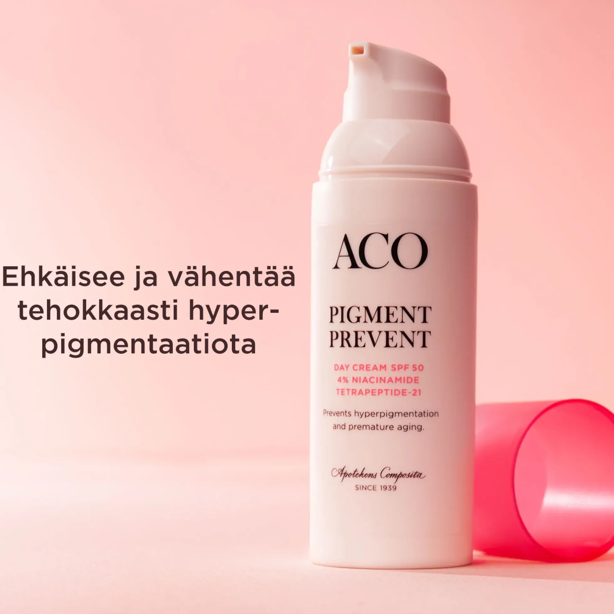 ACO Face Pigment Prevent Day Cream SPF50 pigmenttimuutoksia ehkäisevä päivävoide 50 ml