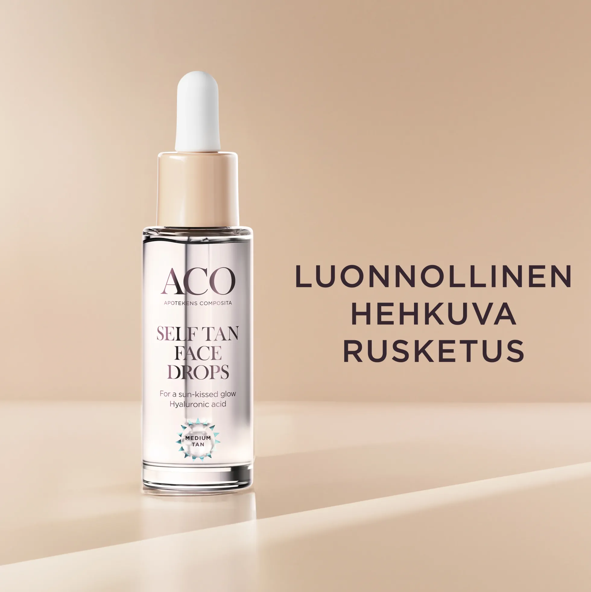 ACO Self Tan Face Drops itseruskettavat tipat kasvoille 30 ml