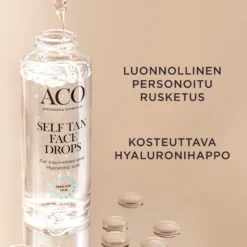 ACO Self Tan Face Drops itseruskettavat tipat kasvoille 30 ml