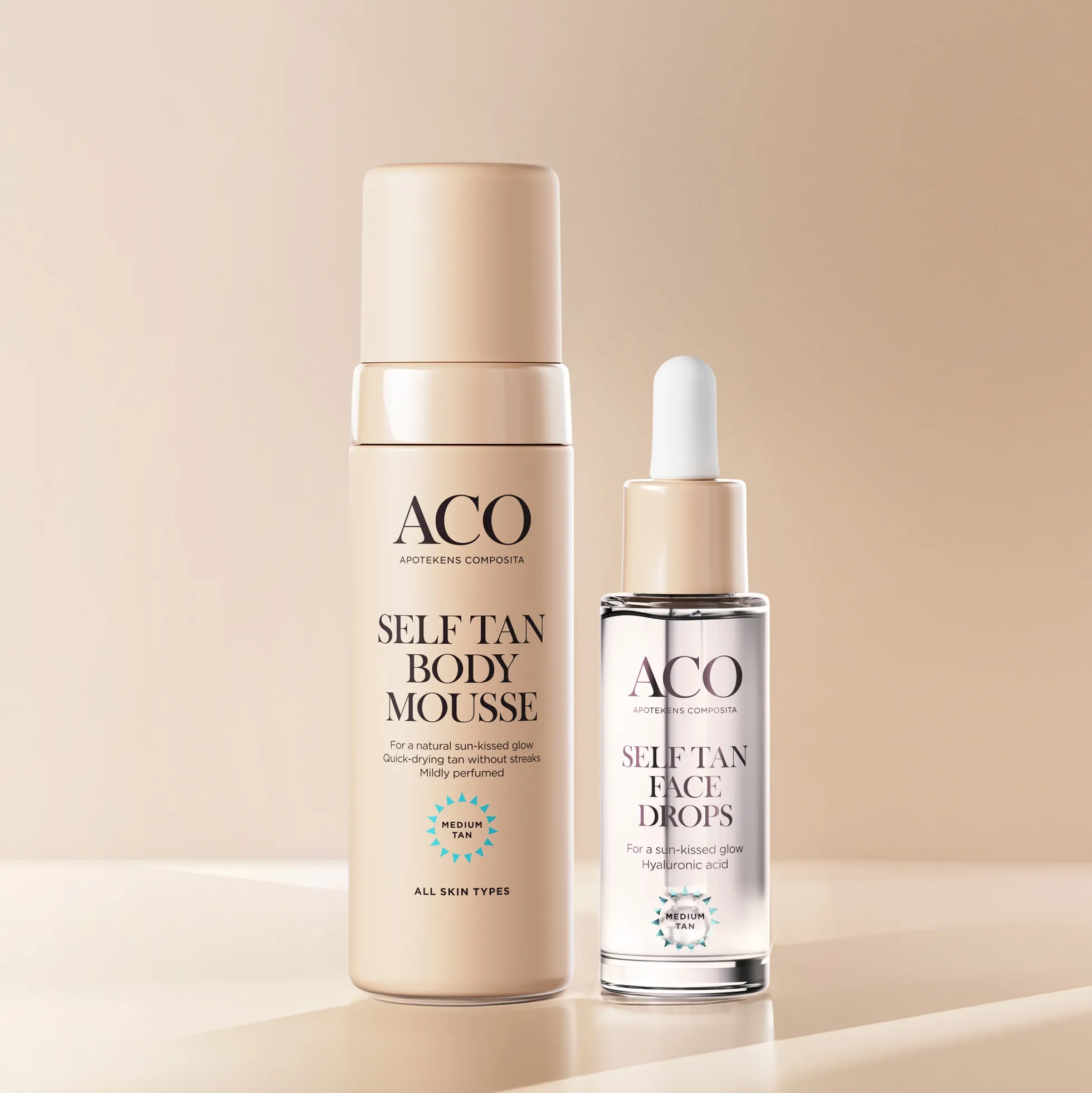 ACO Self Tan Face Drops itseruskettavat tipat kasvoille 30 ml