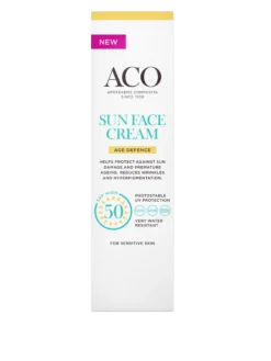 ACO Sun Face Cream Age Defence SPF50 anti-age aurinkosuojavoide kasvoille