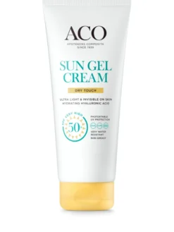ACO Sun Gel Cream Dry Touch SPF50+ kevyt aurinkosuojavoide 200 ml