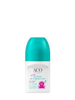 ACO Sun Kids Active Roll-on SPF50+ aurinkovoide lapsille + ACO sun kids stick kaupan päälle!