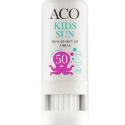 ACO Sun Kids Sun Stick SPF50 aurinkosuojapuikko lapsille + ACO sun kids stick kaupan päälle!