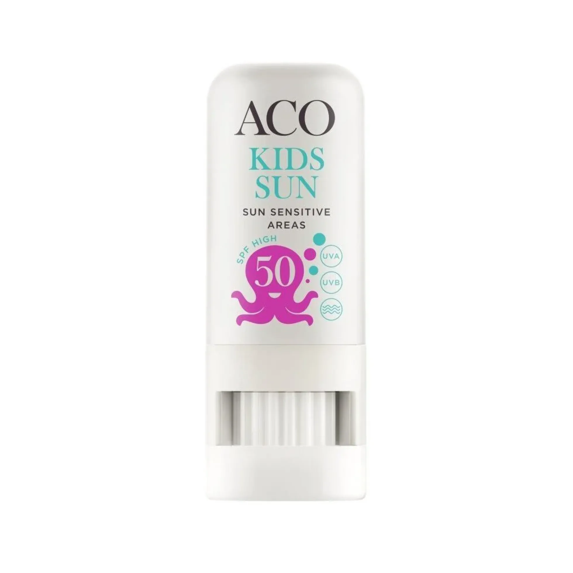 ACO Sun Kids Sun Stick SPF50 aurinkosuojapuikko lapsille + ACO sun kids stick kaupan päälle!