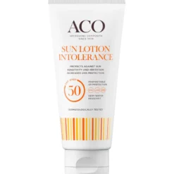 ACO Sun Lotion Intolerance SPF50 aurinkosuojavoide aurinkoherkälle iholle