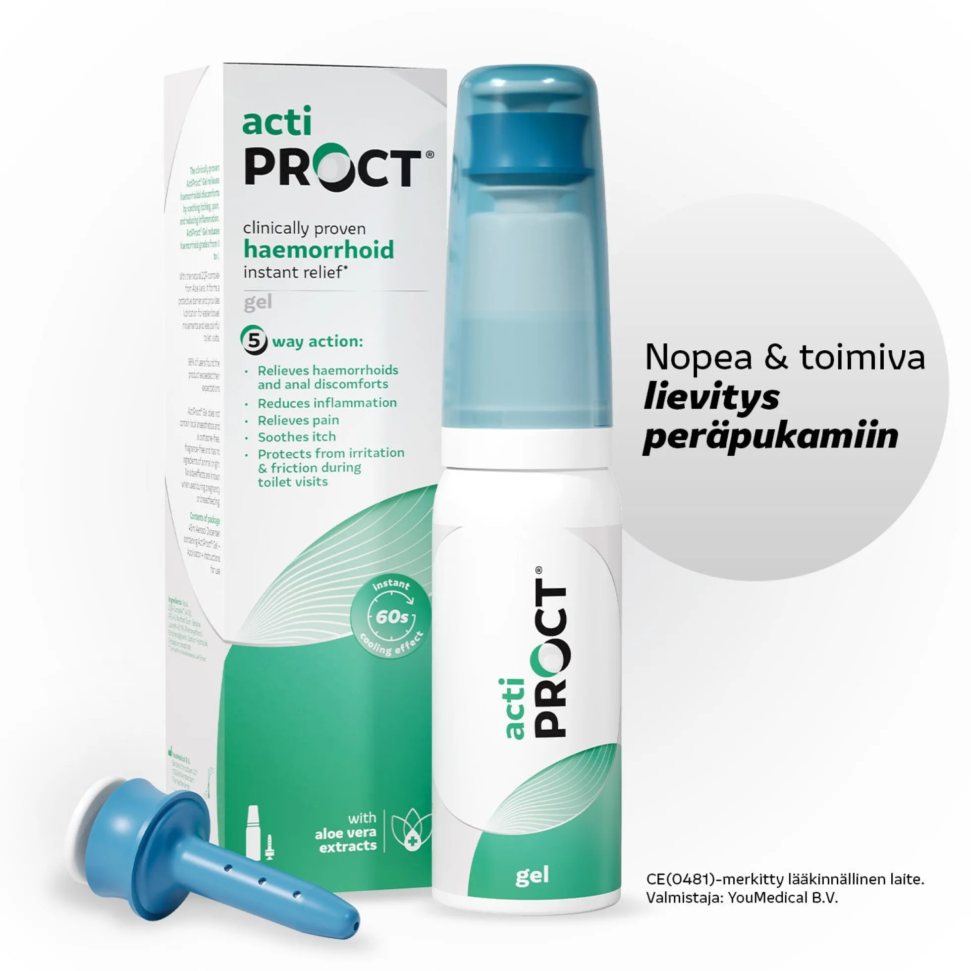 ActiProct geeli aerosoliannostelijalla 45 ml - Peräpukamien oireisiin
