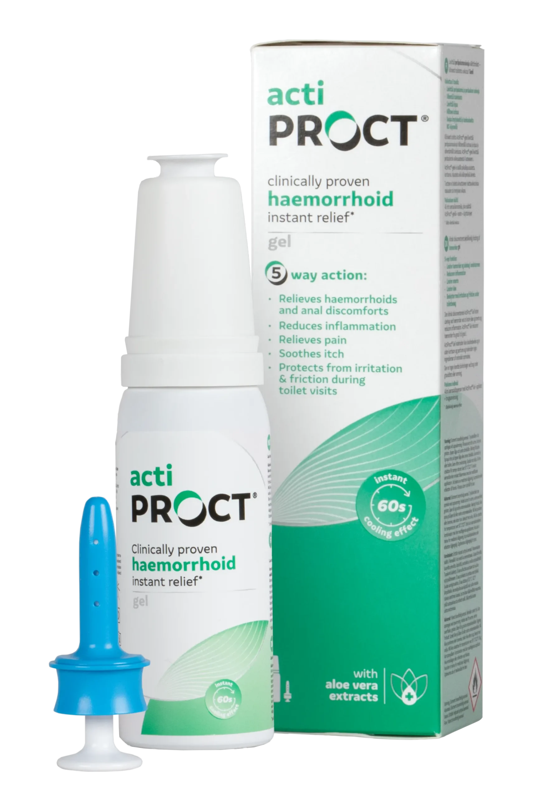 ActiProct geeli aerosoliannostelijalla 45 ml - Peräpukamien oireisiin