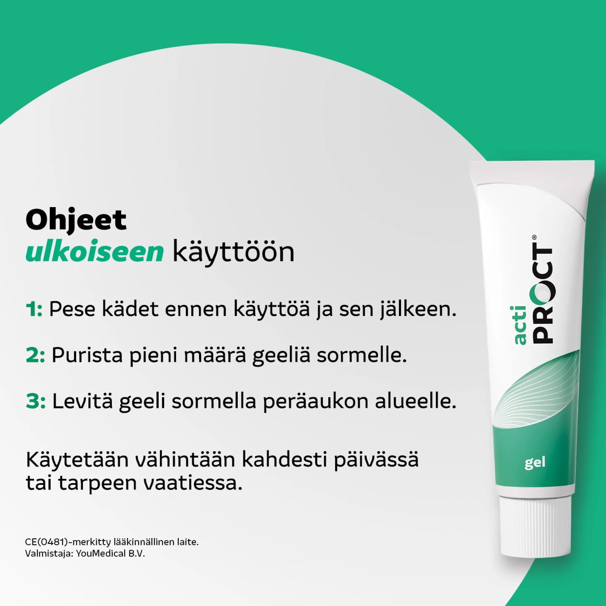 ActiProct geeli + asetin 30 g -Peräpukamien oireisiin