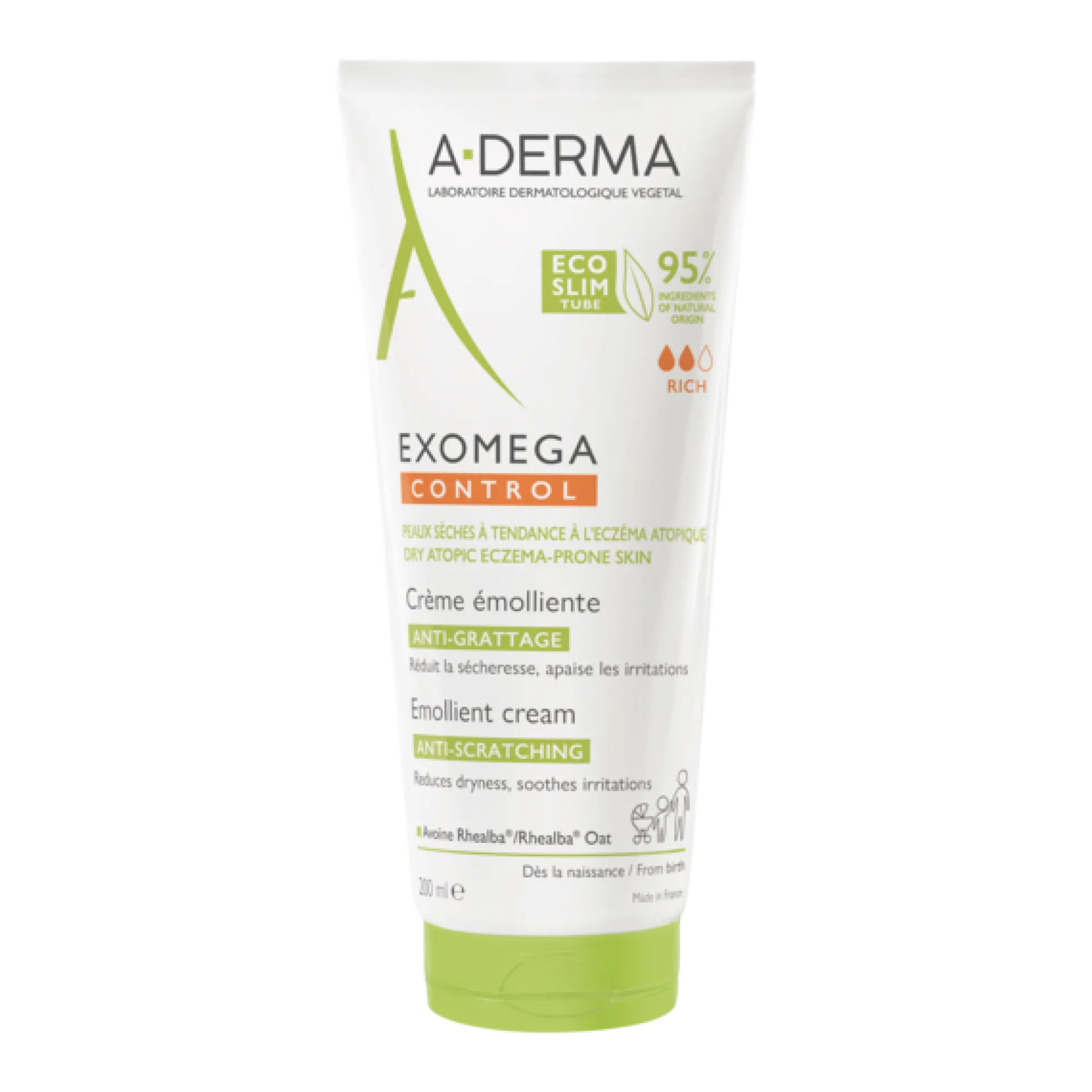 A-DERMA EXOMEGA CONTROL CREAM -hoitovoide 200 ml
