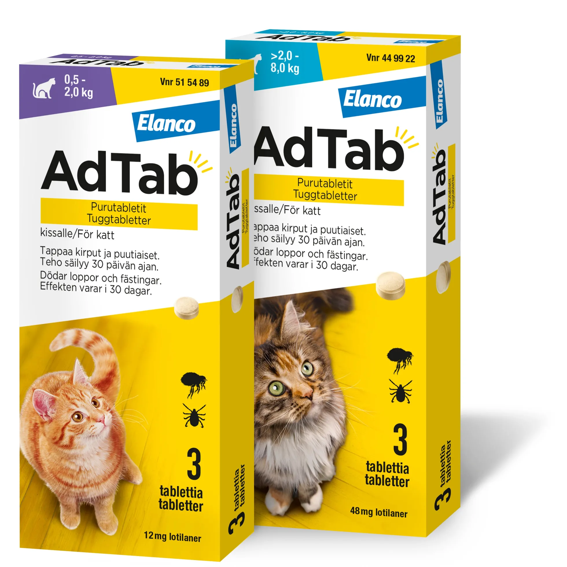 AdTab purutabletit kissalle 3 tabl
