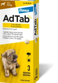 AdTab purutabletit koiralle 3 tabl