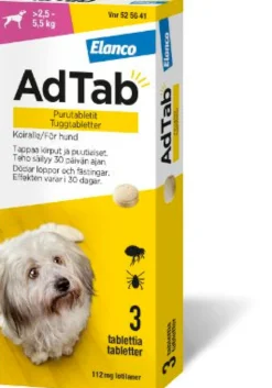 AdTab purutabletit koiralle 3 tabl