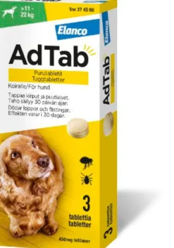 AdTab purutabletit koiralle 3 tabl