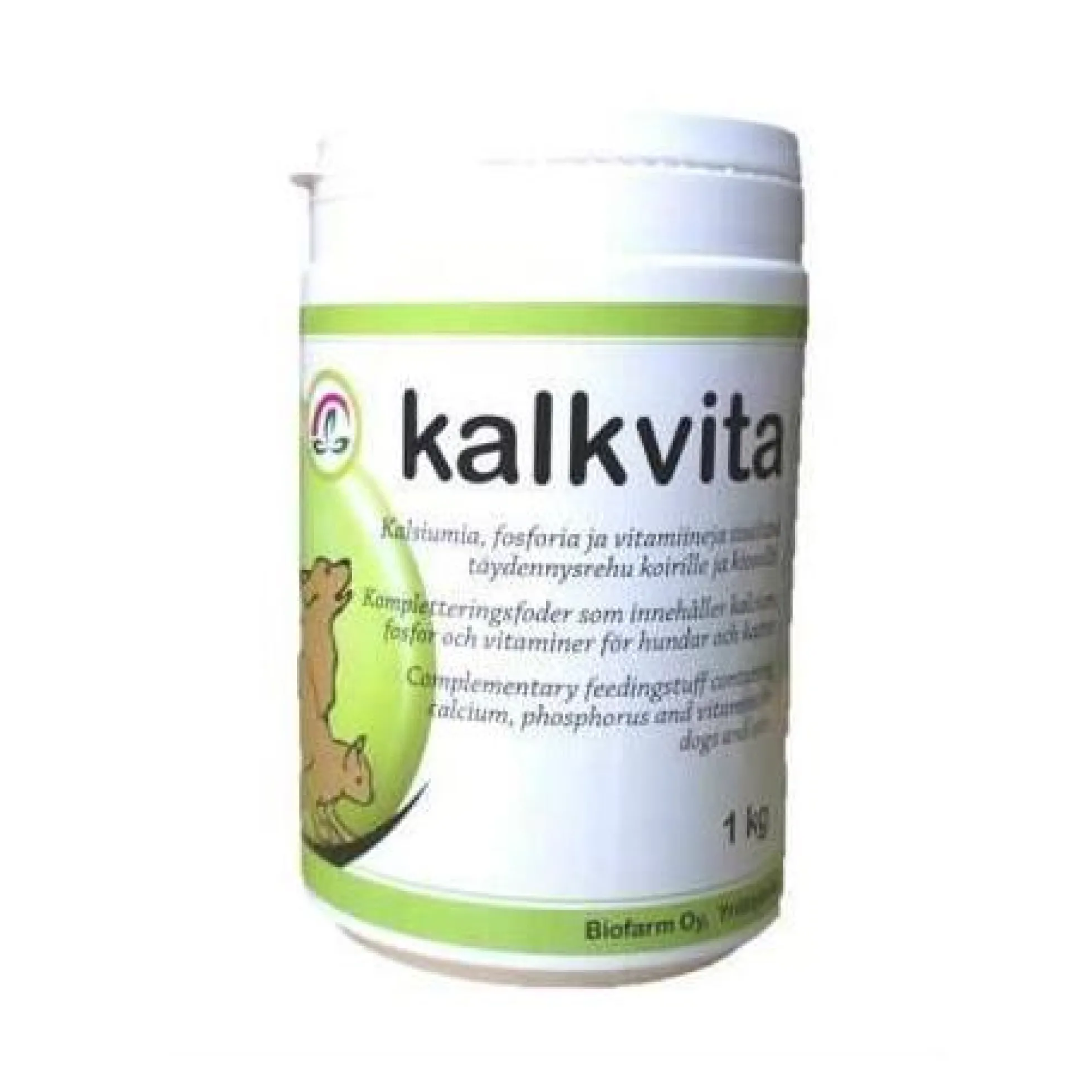 Aika KALKVITA -kalkkiravinne eläimille - eri kokoja