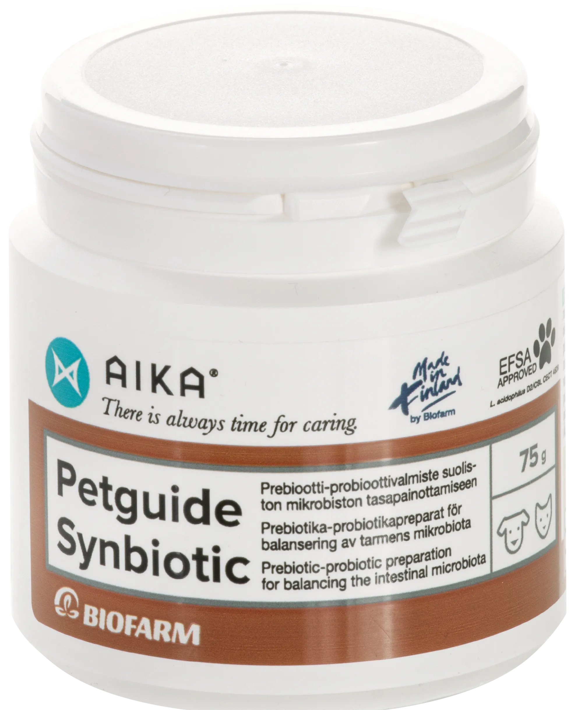 AIKA Petguide Synbiotic (ent. Petguide suolisto) -suolistomikrobiston tasapainottamiseen kissoille ja koirille - Eri pakkauskokoja