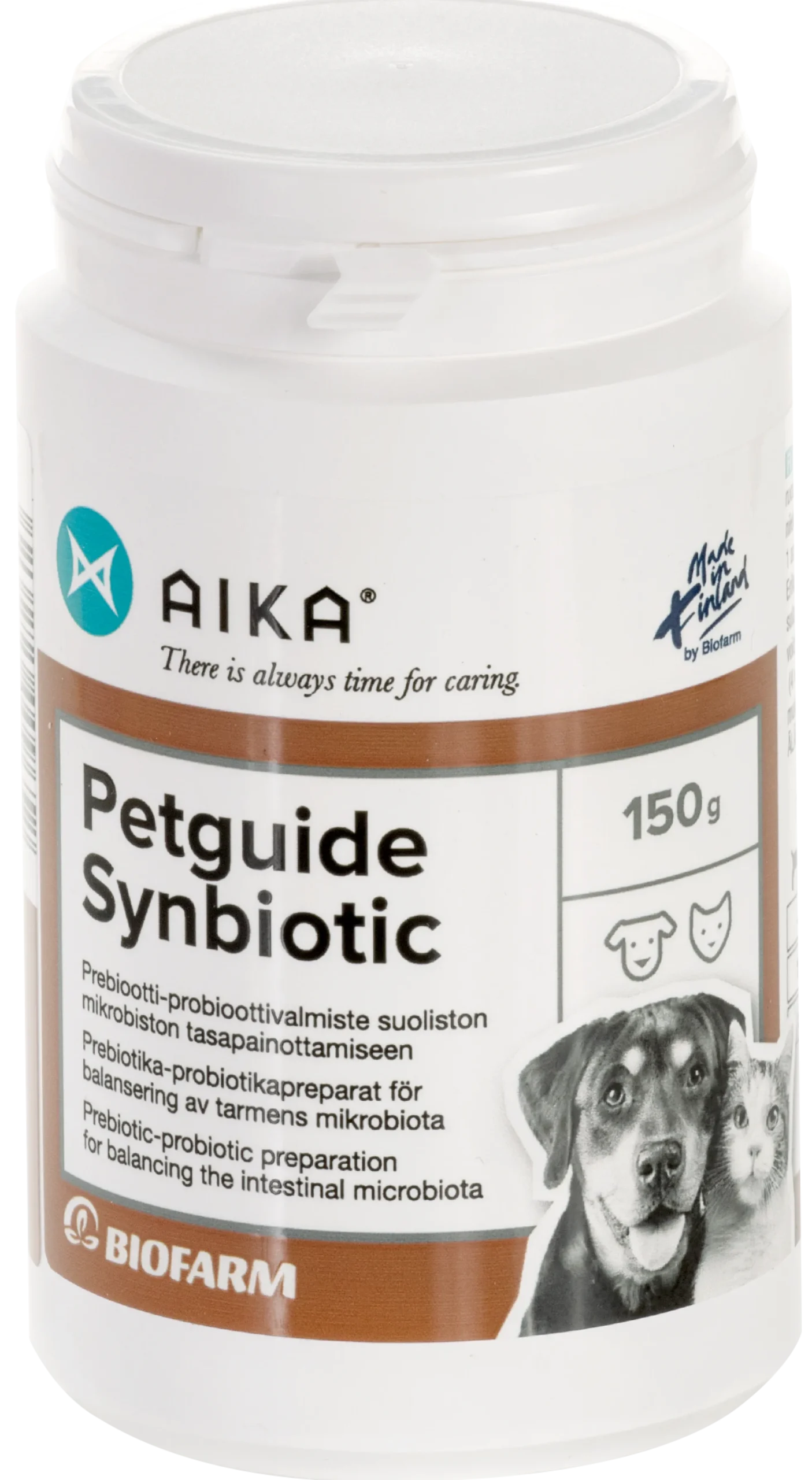 AIKA Petguide Synbiotic (ent. Petguide suolisto) -suolistomikrobiston tasapainottamiseen kissoille ja koirille - Eri pakkauskokoja