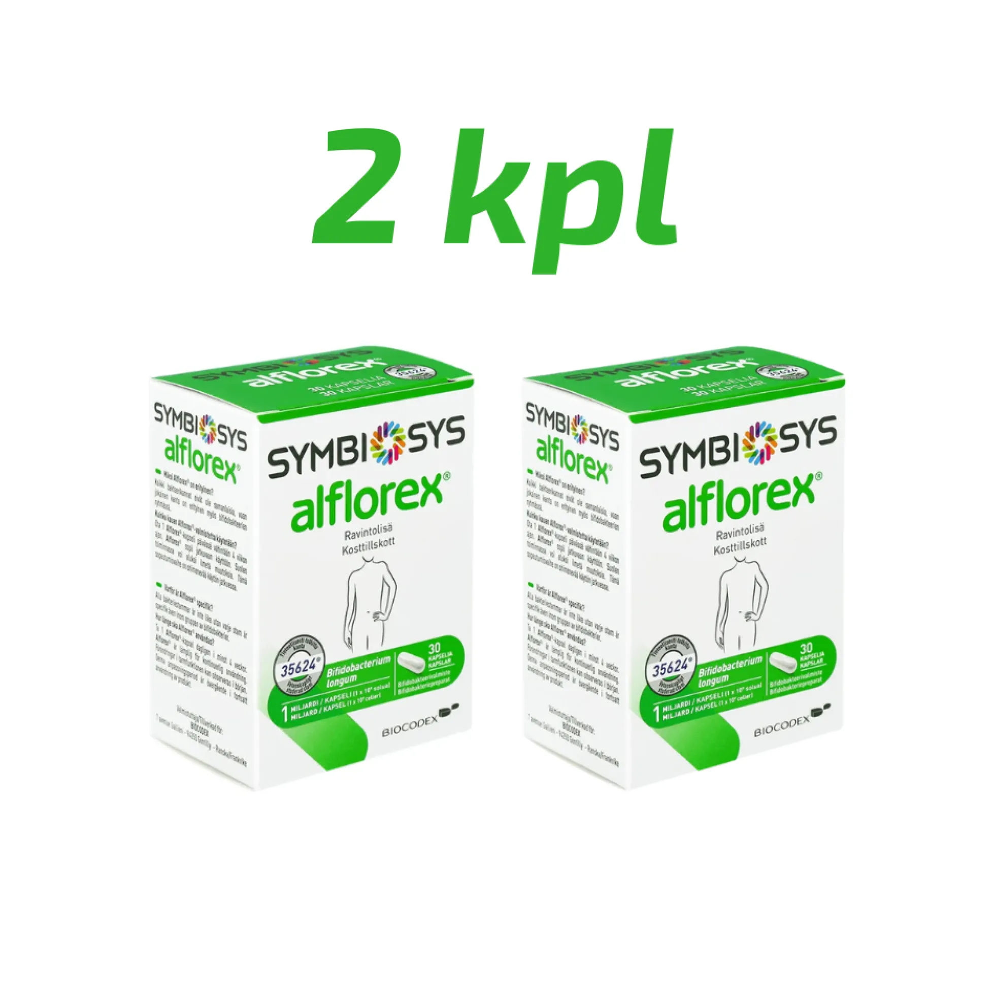 Alflorex tuplapakkaus 2 x 30 kapselia