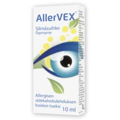 Allervex silmäsuihke 10 ml -allergisen sidekalvontulehduksen hoidon tueksi