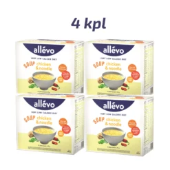 Allevo VLCD Keitto Kananuudeli säästöpakkaus 4 x 15 pss