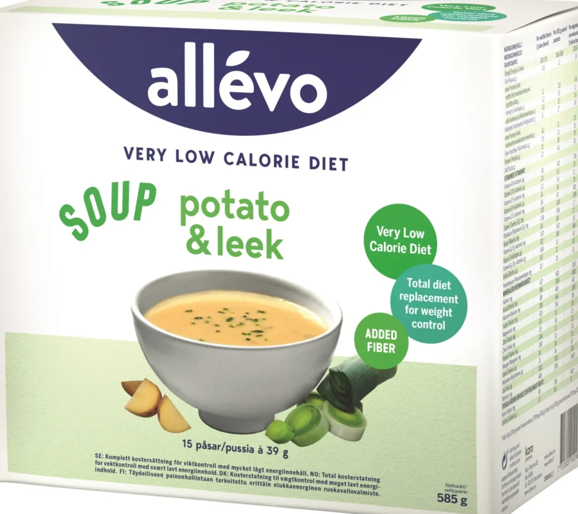 Allevo VLCD Keitto Peruna&Purjo 15 pss