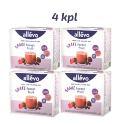 Allevo VLCD Shake Metsämarja säästöpakkaus 4 x 15 pss