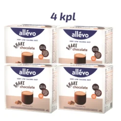 Allevo VLCD Shake Suklaa säästöpakkaus 4 x 15 pss