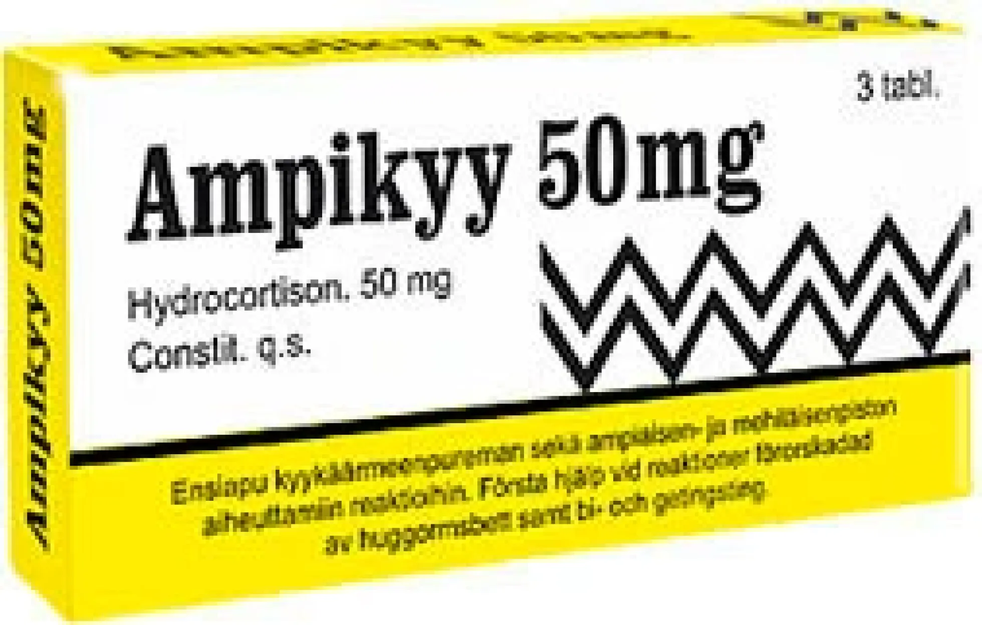 Ampikyy 50 mg 3 tabl.