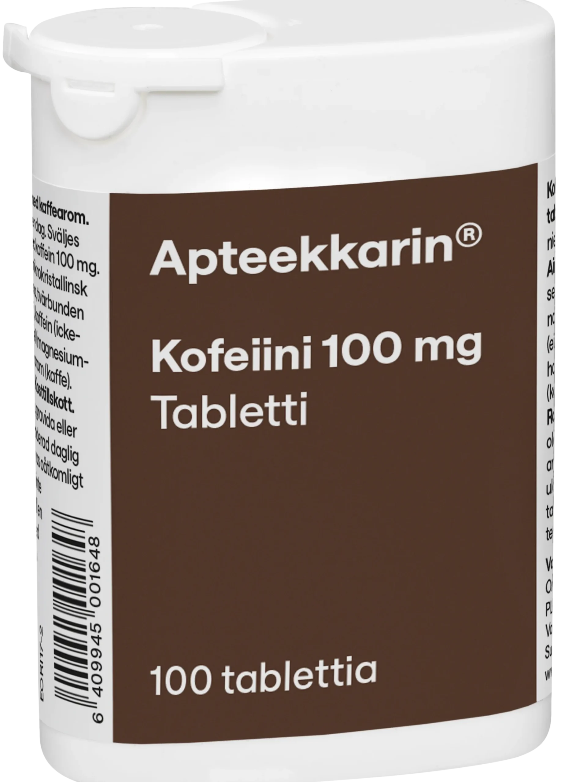 Apteekkarin Kofeiini 100 kpl
