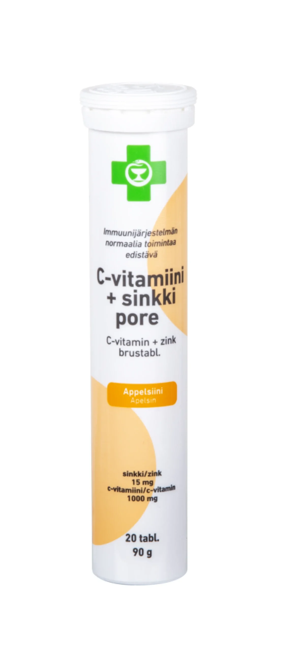 Apteekki C-vitamiini + sinkki Pore appelsiini